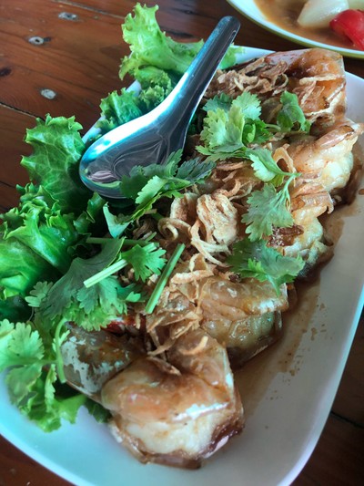 กุ้งผัดซอสมะขาม