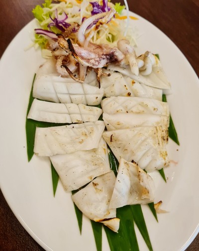 ปลาหมึกย่าง