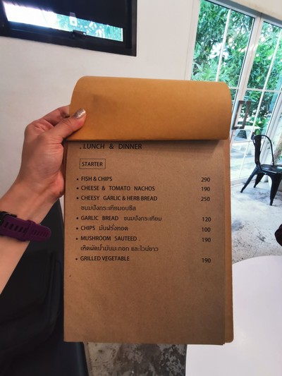ป้ายราคาหรือสมุดเมนู