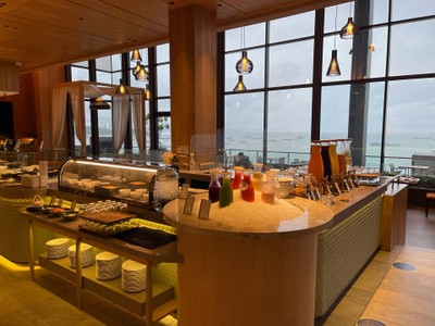 International breakfast buffet