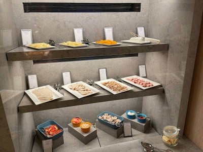 International breakfast buffet