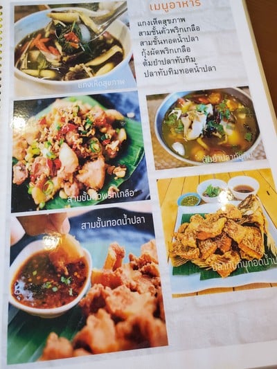 ป้ายราคาหรือสมุดเมนู