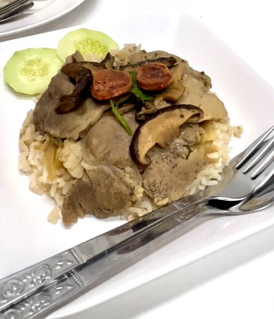 บุงปั่ง หมูชาบู(ข้าวอบสูตรแต้จิ๋ว)