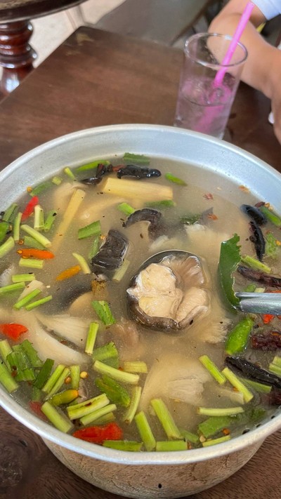 ต้มยำปลากดน้ำใส กลิ่นคาว