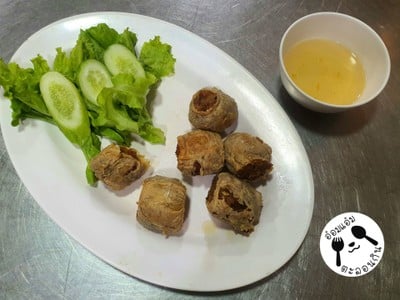 ปลากระพงทอดกระเทียม ตัว