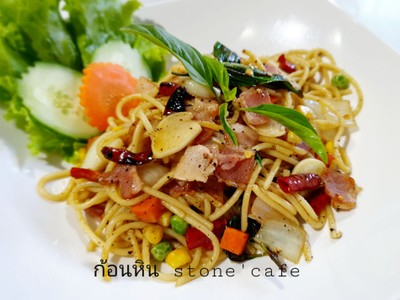 ก้อนหิน (stone cafe) -เวียงพางคำ