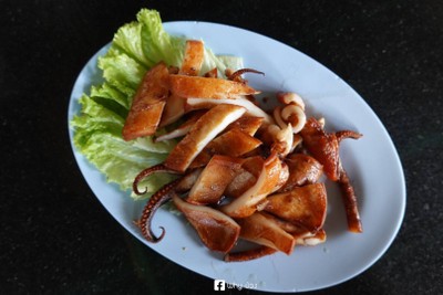 ปลาหมึกแดดเดียว