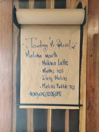 ป้ายราคาหรือสมุดเมนู