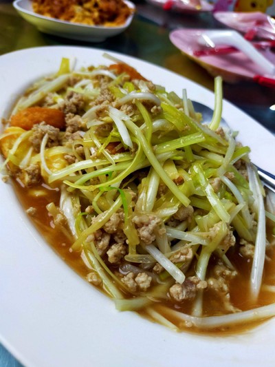 กุยช่ายขาวผัดหมูสับ