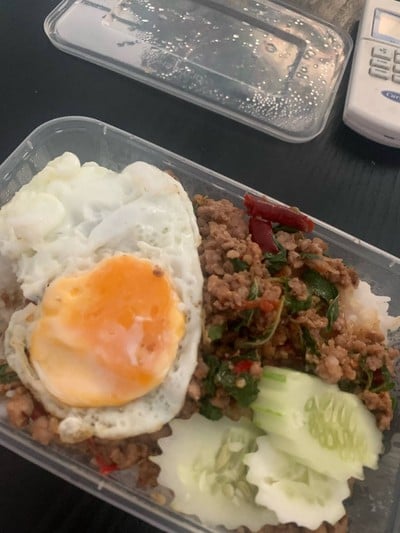 ข้าวกะเพราหมูสับ+ไข่ดาว