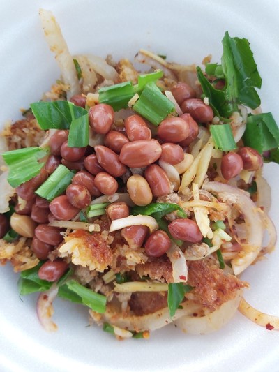 เมนูของร้าน ร้านยำกบตลาดโสธร