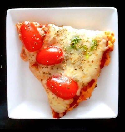 วิธีทำ พิซซ่า/พิซซ่าเต้าหู้(ไม่ใช้เตาอบ)Crispy & soft tofu pizza ( no oven) 