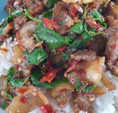 ข้าวกะเพราหมูป่า