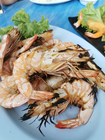 กุ้งเผา จุกๆ