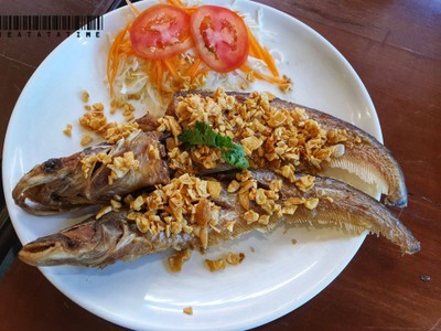 Fried Sheatfishes With Garlic