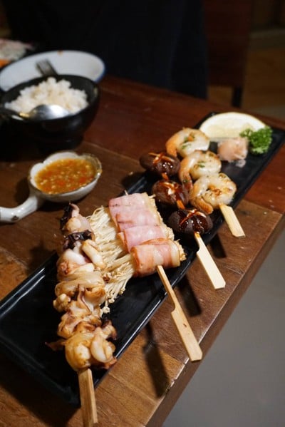 เมนูเสียบไม้แบบโบ้มๆ