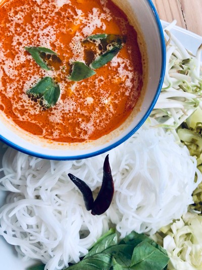 นำ้ยาปูคุณแดงจัดจ้านในย่านนี้