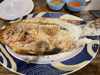 ปลาทับทิมเผา