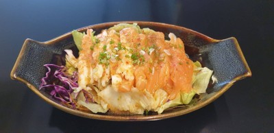 สลัดกุ้งแซลมอน