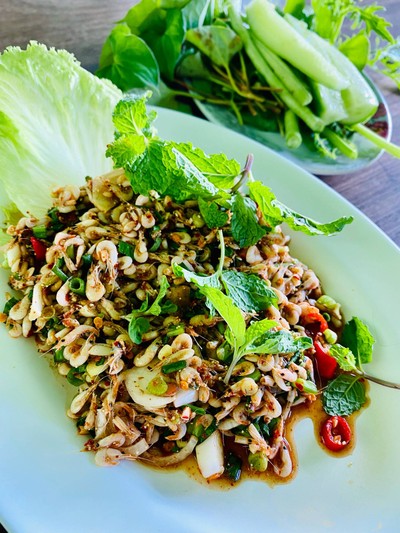 ก้อยกุ้งฝอย(สุก)