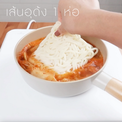 วิธีทำ อุด้งซุปกิมจิ 394 แคลอรี่