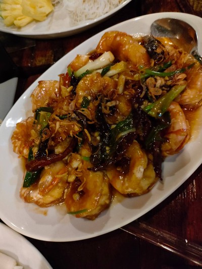 กุ้งทอดซอสมะขาม