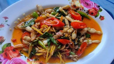 หอยหลอดผัดฉ่า