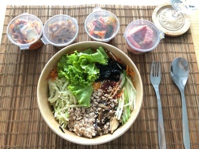 ข้าวยำเกาหลี (ธรรมดา) Bibimbap