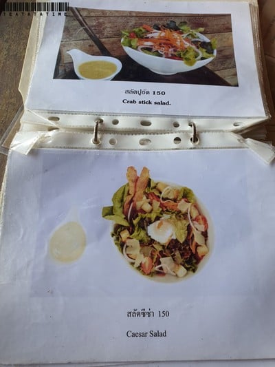 ป้ายราคาหรือสมุดเมนู