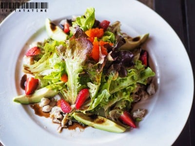 สลัดอโวคาโด+วอลนัท