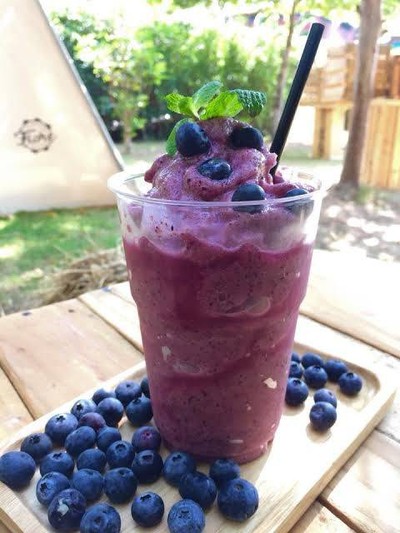 น้ำบลูเบอร์รี่เย็น