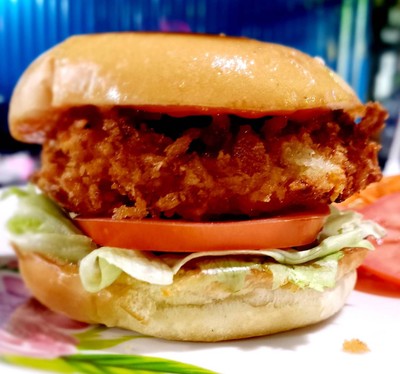 เบอร์เกอร์ไก่ทอด