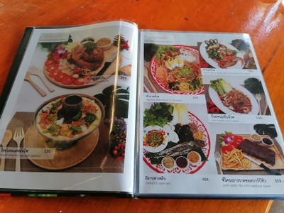 ป้ายราคาหรือสมุดเมนู
