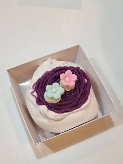 ชิฟฟอนมันม่วง