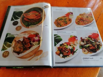 ป้ายราคาหรือสมุดเมนู