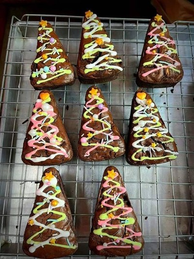 วิธีทำ Fudgy Brownie Theme Christmas 🎄 