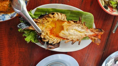 กุ้งแม่น้ำเผา