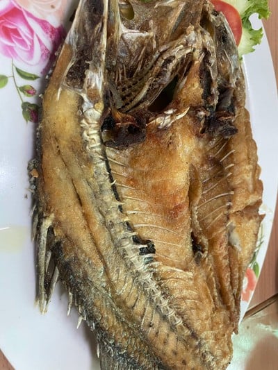 ปลากระพงทอดน้ำปลา