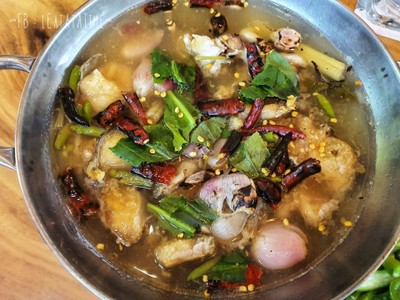 ต้มโคล้งปลาช่อนทอด