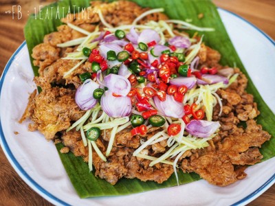 ไข่เจียวปลาอินทรีย์เค็ม