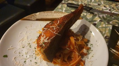 Spagetti Salmon Pink Sauce