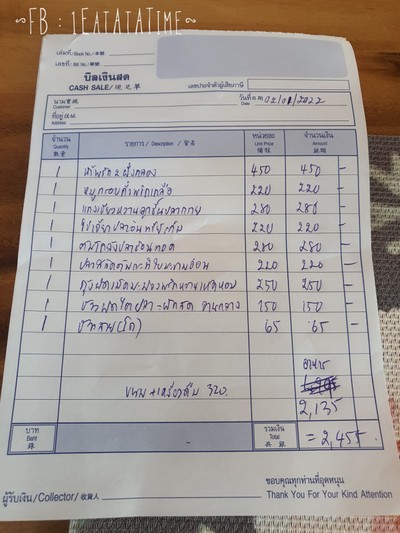 ป้ายราคาหรือสมุดเมนู