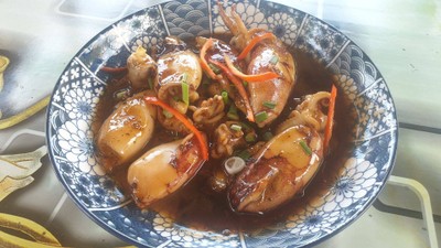 หมึกผัดหวานโบราณ