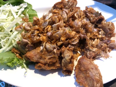 ไส้อ่อนทอดกระเทียม