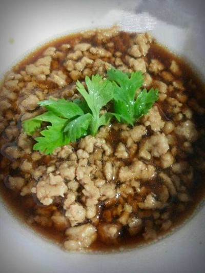 ข้าวหมูผัดซีอิ๊ว