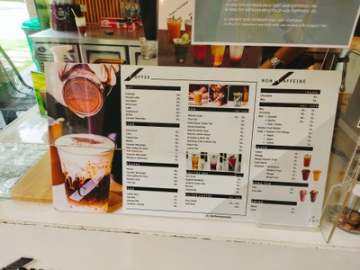 ป้ายราคาหรือสมุดเมนู