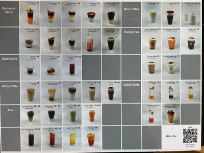 ป้ายราคาหรือสมุดเมนู