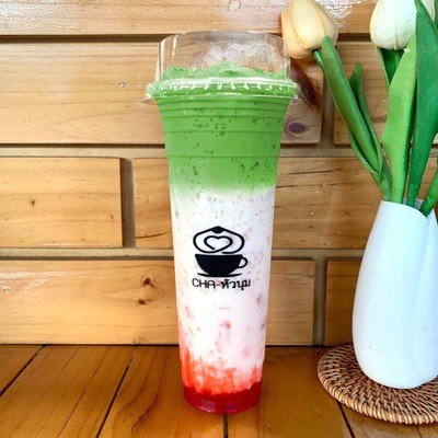 สตอเบอรี่นมสดชาเขียว