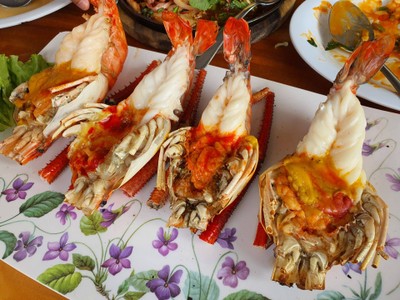 กุ้งแม่น้ำเผา