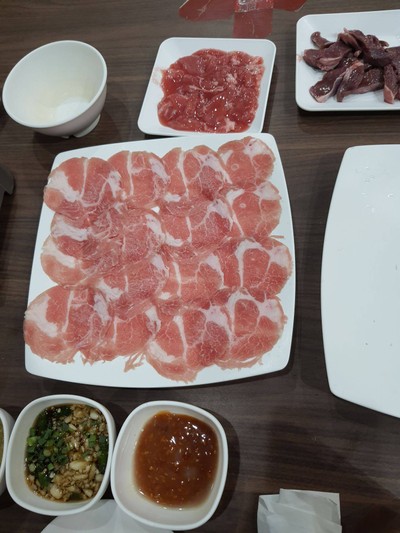 สันคอหมู หมูหมัก หัวใจ
